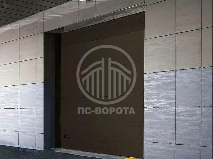 секционные ворота из сэндвич панелей Микроволна